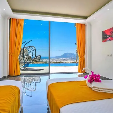 Uezuemlue 2 Bedroom Secluded With Private Pool Hot Tub Kalkan